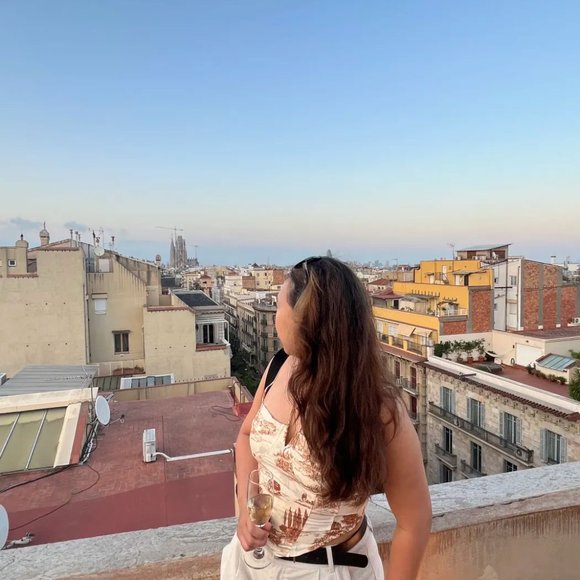 Vintage Printed Corset Crop Top - Picture 2 of 8